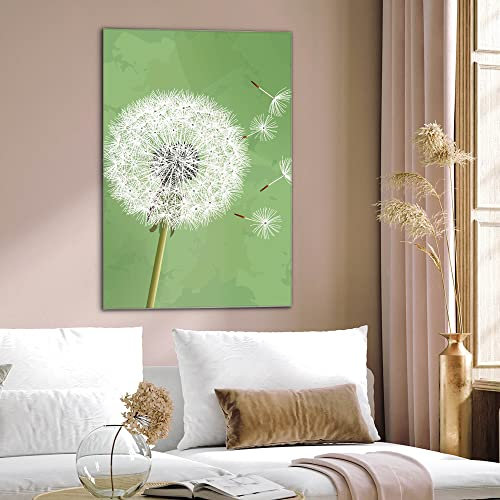 banjado Glas Magnettafel (50 x 75cm) - Magnetwand Glas - Magnetpinnwand als Memoboard - Pinnwand Magnettafel Küche, Büro, Kinderzimmer - Pusteblume 3