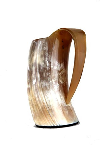 Buddha4all Original Viking Drinking Horn Cup Tankard Mug Authentic Medieval Drink Beer Like A True Viking Our Horn Mug