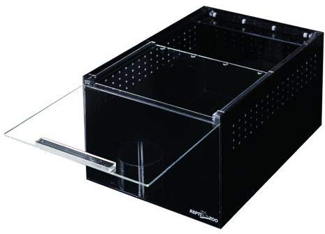 REPTI ZOO Acrylic Zuchtterrarium (Brutbox) 15x20x15 cm schwarz (ACR03B)