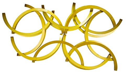 KunstLoft Wanddeko Metall | 100% HANDGEFERTIGT | 115x62x11cm | Wandbild Metall 'Der goldene Traum' | Abstrakte Skulpturen | Gold | Wandskulptur | Metalldeko Wand Wohnzimmer
