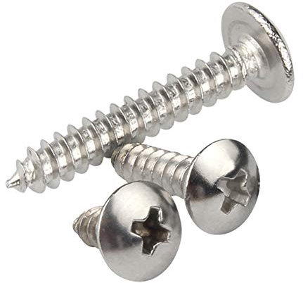 Yudesun Schneidschrauben Holzschrauben Edelstahl - M3 M4 M5 M6x16mm Schrauben Kreuzschlitzschraube Selbstschneidende Scharfer Schwanz Nägel