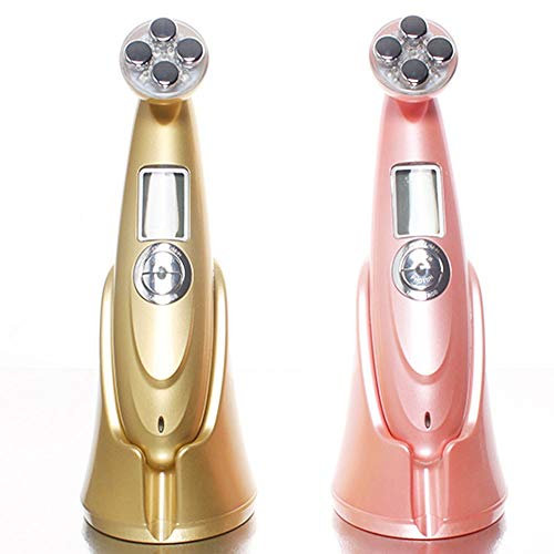 Chenzinan RF Radio frequenza pelle serraggio della pelle della macchina Dispositivo di bellezza di cura for Face Lifting Anti rughe di serraggio elettrico strumento di bellezza (Color : Pink)