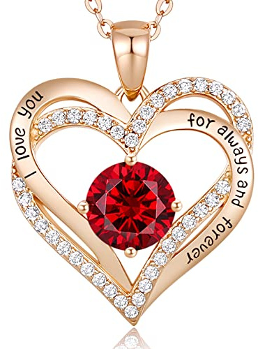 CDE Kette Damen Herz Geburtstags 925 Sterling Silber Schmuck Geschenk | Halskette für Frauen Schmuck Freundin Weihnachten Valentinstag Geburtstag Muttertags Geschenk Hochzeit Jubiläum