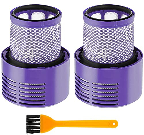 Ersatzfilter für Dyson V10 Cyclone Series, Absolute, Animal, Total Clean, Motörhead, SV12, Ersetzen Sie Teil #969082-01, Waschbare und wiederverwendbare kabellose Staubsauger