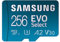 Samsung EVO Select 256GB microSDXC UHS-I U3 130MB/s Full HD and 4K UHD Memory Card inc. SD-Adapter (MB-ME256KA/EU), Blue