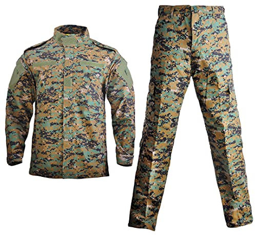 Militär-Uniform Camouflage-Anzug taktisch Militär Airsoft Paintball Jagd Kleidung Training Sets, Dschungel digital, M