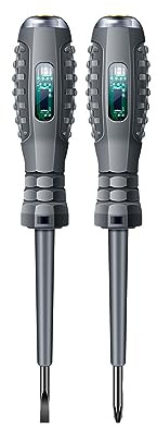 Qianly Tournevis plat croisé stylo électrique tournevis électrique numérique Portable sans Contact testeur polyvalent stylo testeur de tension