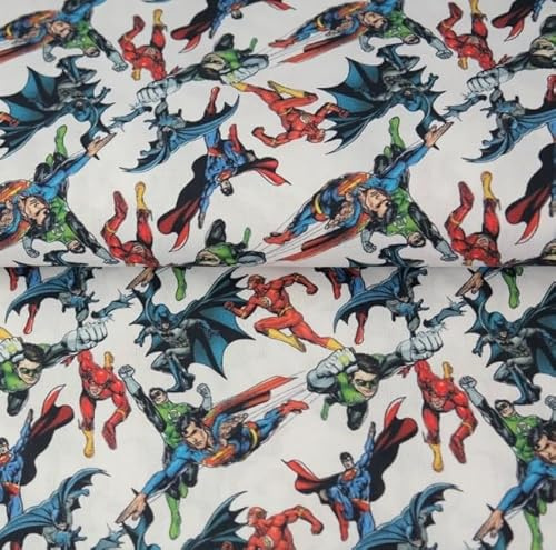 Doppelmoppel Lizenzstoff Baumwollstoff Webware Superman Superhelden