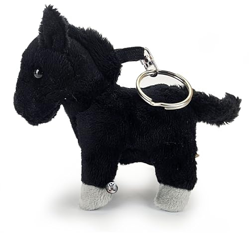 Pony Pferd schwarz Schlüsselanhänger Plüschtier Kuscheltier ECLIPSE