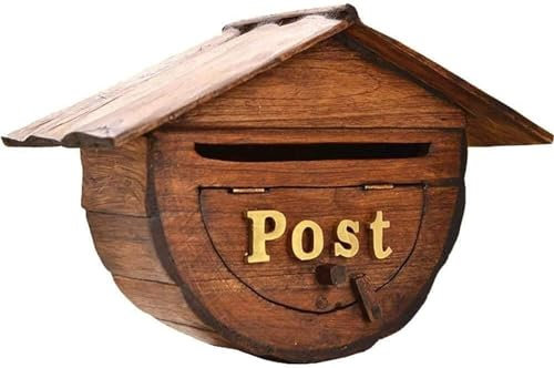 Briefkasten, Briefkasten, Briefkasten, for den Außenbereich, Premium-Wandmontage, wasserdichter Briefkasten, Briefkasten, Dekoration, Brief, Zeitungskasten, Milchkasten, pastoraler Briefkasten, Dekora