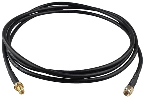Futheda Cavo di prolunga SMA RG58 2 m Cavo coassiale SMA maschio a SMA femmina Antenna WiFi 3G 4G LTE Wireless LAN Cavo coassiale RF a bassa perdita Radio CB