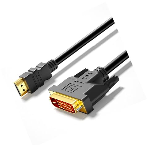 VIVOCH 1.4M HDMI a DVI cable de alta definición, pantalla de televisión, cable de conversión de proyector, intercomunicación bidireccional 4k, cable DVI a HDMI