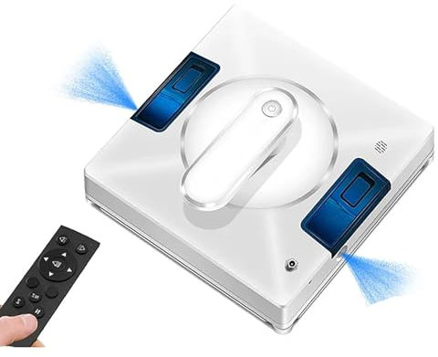 Robot Nettoyeur De Vitres, Pulvérisation d'eau Bidirectionnelle, Planification Intelligente du Chemin, Télécommande, Robot De Nettoyage De Vitres De Sol en Verre, Nettoyeur De Vitres Anti-Chute