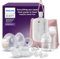 Philips Avent - Kit de tire-lait électrique mains libres, moteur de qualité hospitalière, imite le rythme de succion de bébé, jusqu'à 85 aspirations par min, 6 téterelles et 8 inserts, SCD553/11