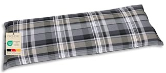 GO-DE Textil Bequeme und attraktive Polsterauflagen für Gartenbänke (Einzelset, Karo grau, 2er-Bankauflage)