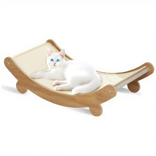 Cioquli Kratzbretter Katze, 2-in-1 Kratzbrett Katze Sisal, Großes Kratzpappe für Katzen, Multifunktional Kratzmatte Katze, Katzenkratzbretter zum Kratzen und Ausruhen, Schützt Möbel-59x32x15cm