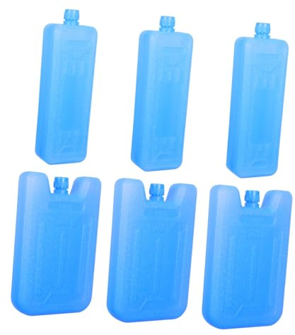BESPORTBLE 6pcs Reusable Ice Packs for Coolers and Air Conditioners Freezer Blocks with Cold Retention Quick Cooling for Outdoor Camping Lunch Boxes and Food Preservation