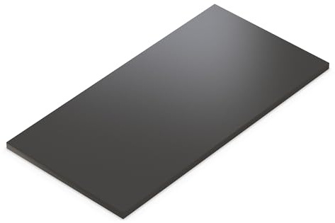 AUPROTEC Tischplatte 28mm Anthrazit 140x60 cm I Spanplatte mit 1mm ABS Kante & PU-Verleimung I melaminharzbeschichtet I elegant & wasserabweisend