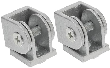 GALPADA 2pcs Pivot Joint for Aluminum Profile Flexible Alloy Pivot Connector Professional Replacement Kit