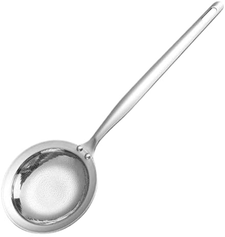 Colino A Maglia Sottile Con Manico, Acciaio Di Qualità Con Manico Lungo Di 38 Cm - Colino A Maglia Sottile, Per Cucina, Brodo, Salsa, Alimenti, Schiuma, Burro e Zuppa