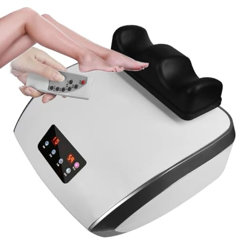 Masseur de pieds, fitness Blood Chi Machine avec écran LCD, exercice aérobique, 4 modes et 30 niveaux de vitesse, télécommande pour soulager la douleur dans les pieds et les jambes