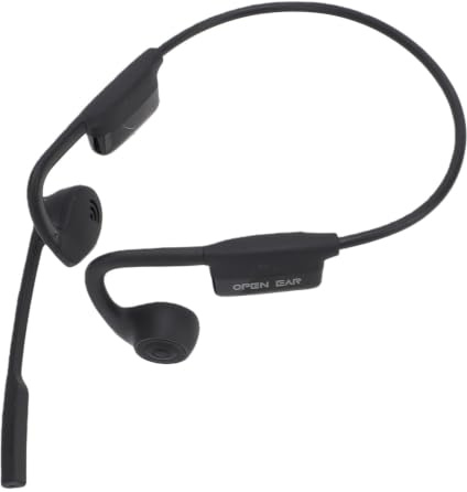 BAFOVY Bone Conduction Headphone, Bluetooth 5.3 ENC Noise Cancelling IPX5 Wireless Sports Earphones with Sound Leakage Prevention for Outdoor Running