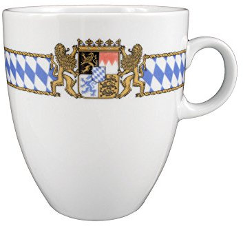 Becher 12 cm Compact Compact Bayern 27110 8 Stück von Seltmann Weiden