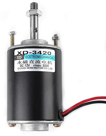 DC 12V Moteur à Aimant Permanent CW/CCW Moteur à Aimant Permanent Haute Vitesse pour Générateur de Bricolage 30W(12V 3500 tr/min)