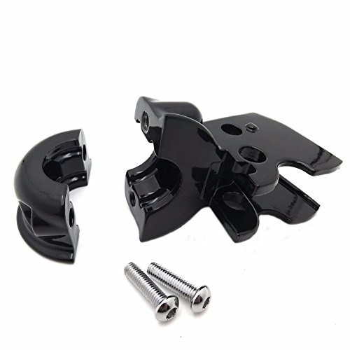 Soporte de montaje de palanca de embrague negro para Harley Davidson 2008 y Up Dyna Excepto para FXDF FXDLS 2014 y Up FXDL