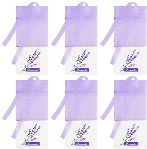 Lavendel Beutel Leere Duft Blumendruck mit Kordelzug Duftsäckchen 30 Stücke Lila