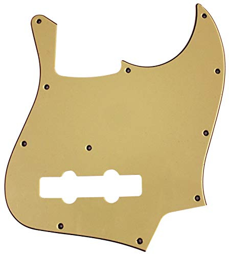 Passend für Fender Geddy Lee Jazz Bass Gitarren Pickguard (3-lagig, Vintage Gelb)