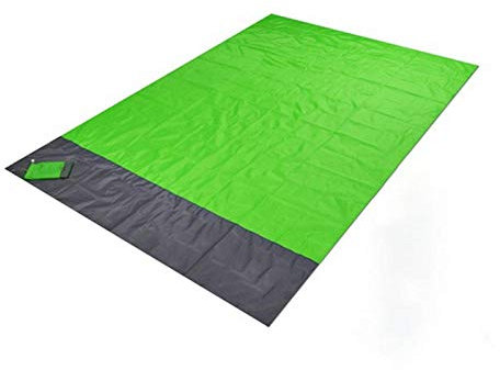SlimpleStudio Draussen Decken,Strandmatte tragbare Faltbare wasserdichte Picknickmatte Rasenmatte im Freien-Grün_140x200cm