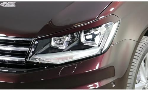 RDX Racedesign Scheinwerferblenden kompatibel mit Volkswagen Caddy IV 2015-2020 (ABS), Unlackiert | kompatibel mit Volkswagen Caddy IV 2015-2020 (ABS)