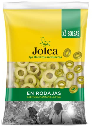 Pack 12 Bolsas Aceituna Manzanilla Sin Hueso Rodajas Jolca(12x3x120g)