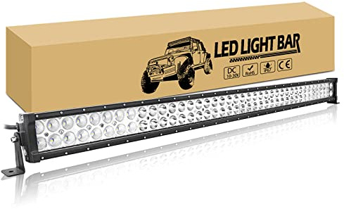RIGIDON Gerade Led Arbeitsscheinwerfer Bar, 42 Zoll 105 cm 240W Lightbar | Led Lichtbalken 12V 24V Offroad Zusatzscheinwerfer Wasserdicht für 4x4 Auto SUV ATV LKW KFZ Traktor Fahrzeuge, 6000K Weiß