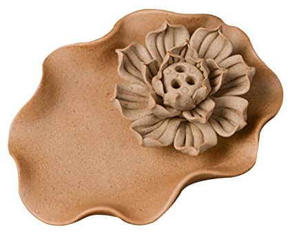 Kerzenhalter, Tischdekorationen, Keramik-Kerzenständer, antik, Louts Blumen-Teelichthalter for Stumpenkerzen, Zen-Dekor, Räucherstäbchenhalter, Rose, 0,2 kg (Color : Lotus a)