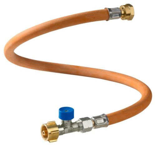 Hochdruckschlauch Caramatic ConnectDrive 450mm G.12 Schlauchbruchsicherung GOK Zweiflaschenanlage Gasregler Propan Butan 45cm 45 cm