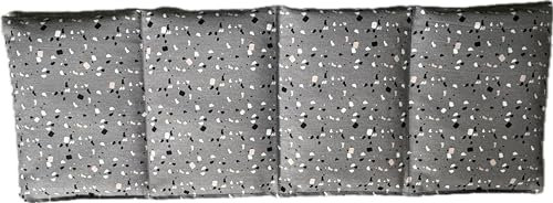 Körnerkissen Weizen 4-Kammern 50cm x 17cm grau Mosaik