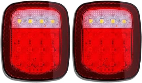 16LED Bakljus för Jeep Wrangler CJ TJ YJ Med Blinkers Funktion