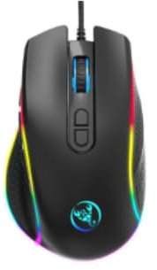 ELECGO RGB Gaming Maus, 12800 DPI kabelgebundene optische Gaming-Maus, 8 programmierbare Tasten und 14 Hintergrundbeleuchtungsmodi, Softwareunterstützung DIY Button Funktion, pro Laptop/PC/Mac