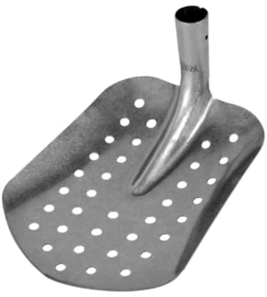 Baoblaze Metal Sifting Spade Drain Spade Sturdy High Carbon Steel Sewer Cleaning Tool Mud Spade for Sewer Drainage Backyard Camping, Pointed, 29.5x22.3x11.5cm
