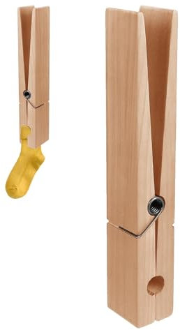 Molletta grande, portasciugamani grande molletta,Clip per vestiti giganti con portasciugamani in legno a molla - Grandi clip per vestiti in legno salvaspazio e robuste per soggiorno, lavanderia e came