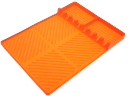 COLLBATH Silikonmatte Für Außengrill Hitzebeständig Und Rutschfest Zum Abstellen Von Gewürzgläsern Und Grillutensilien Lebensmittelecht Und Wiederverwendbar