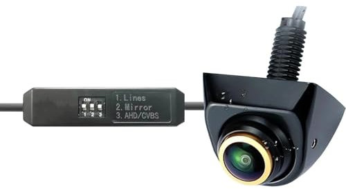 Caméra De Sauvegarde Caméra De Recul pour Voiture AHD/CVBS, Image De Recul HD, Vision Nocturne Grand Angle 360° Objectif Fisheye, Caméra De Vue Avant/latérale/arrière Caméra Inverser
