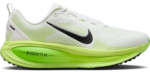 Nike herr Vomero 18 Sneaker, Vit/svart/elektrisk grön/volt, 43 EU