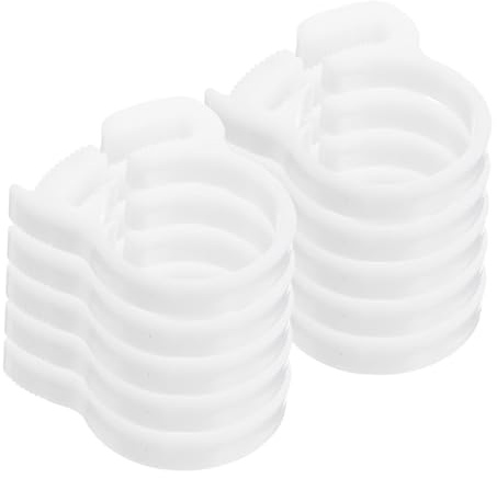 Alipis 10pcs Heavy Duty Radiator Hose Clamps Nylon Plastic Tube Pipe Clip Hose Fitting Clamps for Spa Cleaning and Irrigation Pipe