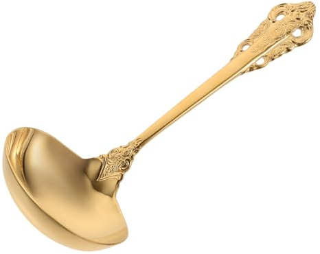 Soup Ladle Gold Stainless Steel Western Style Elegant
