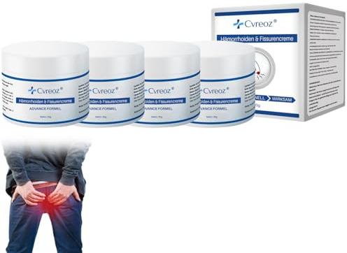 Cvreoz Hámorrhoiden Fissurencreme,Hämorrhoiden Creme, Hämorrhoiden Salbe gegen Beschwerden, Juckreiz und Schwellungen (4)