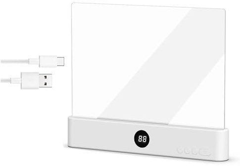 Lampe De Lecture LED Intelligente, Lampe De Lecture Pour Lit Page, Lumière Uniforme Pour Livres - 3 Températures De Couleur & Minuterie, Rechargeable USB-C, Idéal Pour Lit, Pour Lecteurs (01#)
