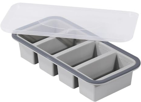 Isbehållare för soppkuber, säkert anti-slip transparent verktyg - silikonisbricka - för, cocktails, frysning whisky och